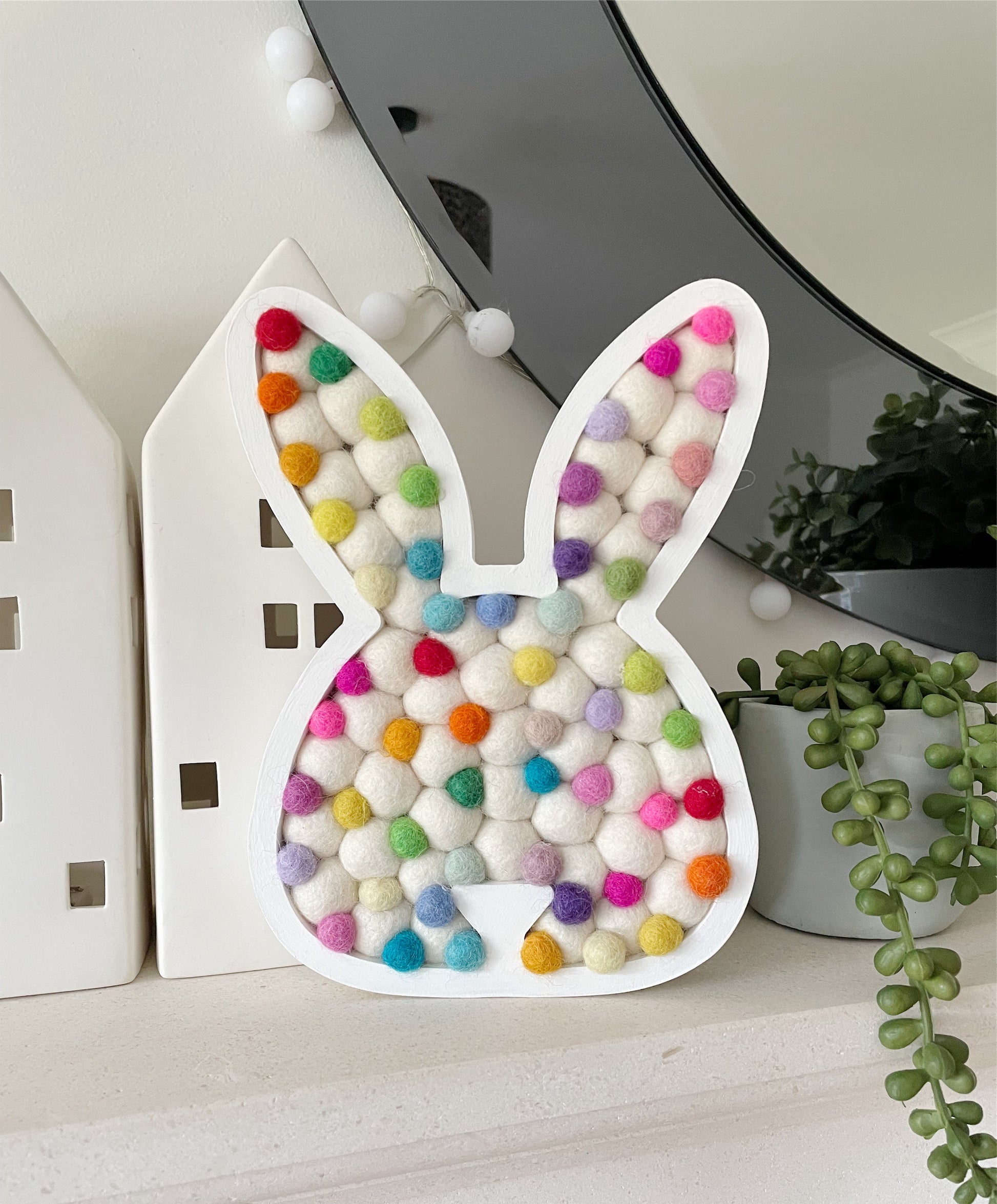 Easter Rainbow Pom Pom Bunny - Small